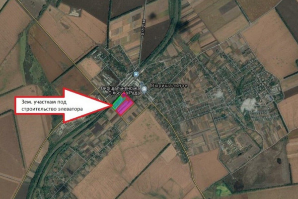 Земельный участок 8,27 га промышленного назначения в Полтавской области